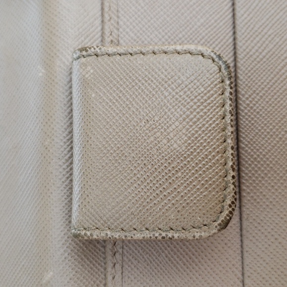 Prada Saffiano Leather Metal in Cipria Compact Wallet - Picture 13 of 17